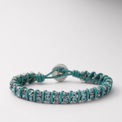 Fossil Blue Double Glitz Wrist Wrap