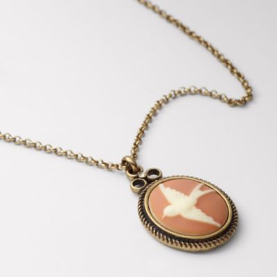 Fossil Cameo Necklace