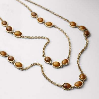 Fossil Tiger's Eye Double Strand