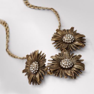 Fossil Daisy Necklace