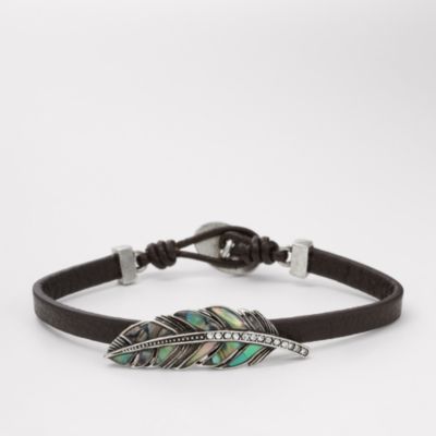Fossil Feather Wrist Wrap