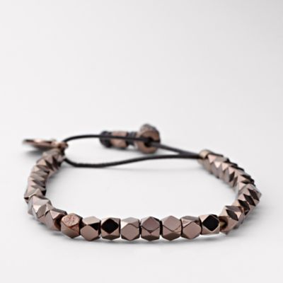 JA5497 - JA5497 - Faceted Stretch Bracelet – Brown