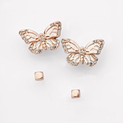 Fossil Butterfly Duo Earrings