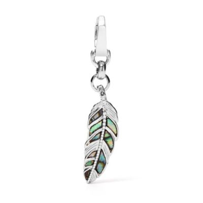 JA5660 - Abalone Feather Charm