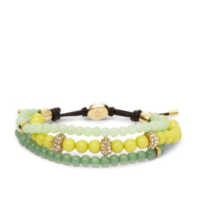 JA5856 - Beaded Wrist Wrap - Green