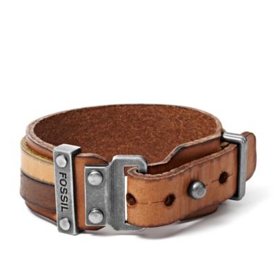 JA5925 - Leather Bracelet – Two-Tone