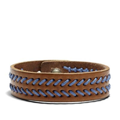 JA5964 - Weave Bracelet – Saddle and Navy