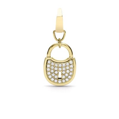 JF00036 - Lock Charm – Gold-Tone