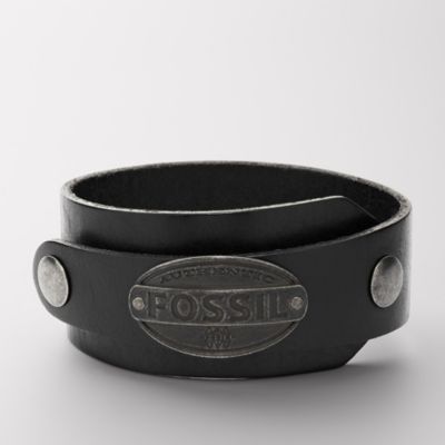JF00073 - Leather Wrap Cuff - Black