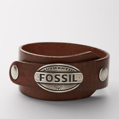 JF00074 - Leather Wrap Cuff - Brown