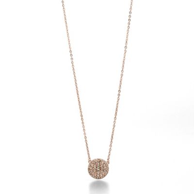 JF00139 - Glitz Disc Necklace - Rose