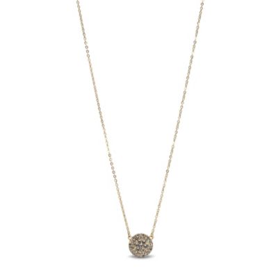 JF00141 - Glitz Disc Necklace - Gold-Tone