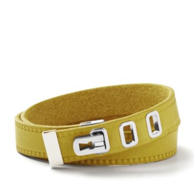 JF00232 - Leather Double Wrap – Yellow
