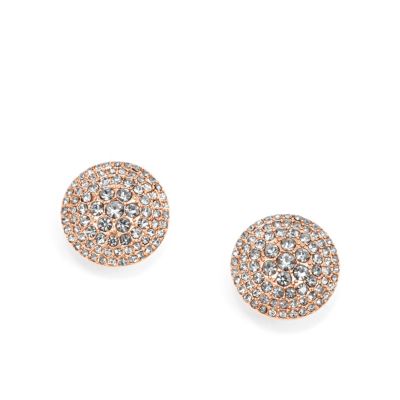 JF00279 - Glitz Disc Studs - Rose