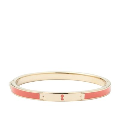JF00385 - Keyhole Bangle - Coral