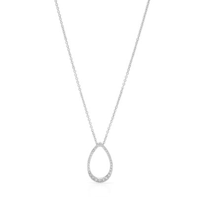 JF00452 - Small Glitz Teardrop Pendant Necklace