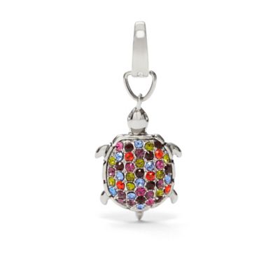 Fossil - Turtle Charm (Stainless Steel) (Steel/Mixed Glitz) - Jewelry