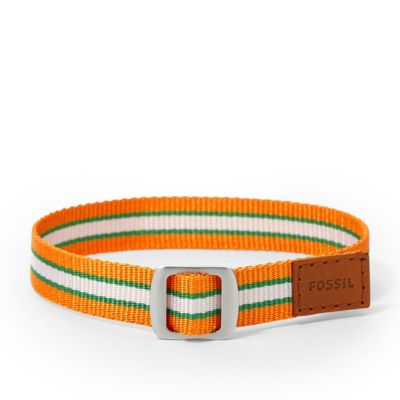 JF00528 - Field Strap Bracelet - Orange/Green