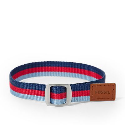 JF00530 - Field Strap Bracelet - Blue/Red