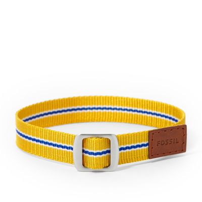 JF00532 - Field Strap Bracelet - Yellow/Navy