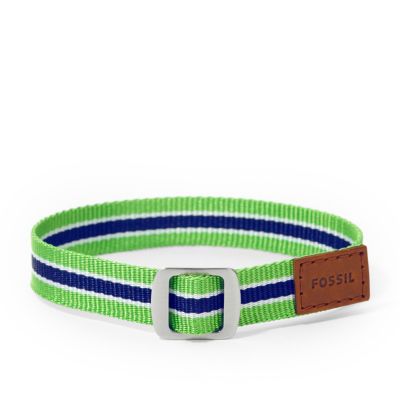 JF00533 - Field Strap Bracelet - Green/Navy