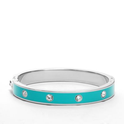 JF00569 - Glitz Enamel Bangle - Teal