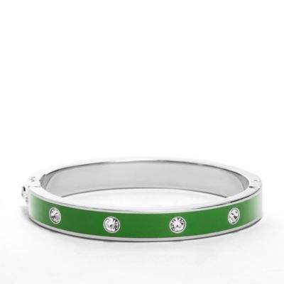JF00571 - Glitz Enamel Bangle - Green