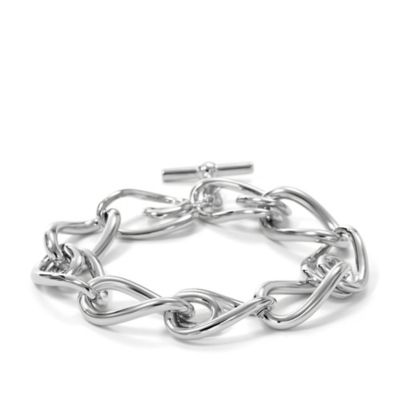 JF00604 - Loop Link Bracelet – Silver-Tone