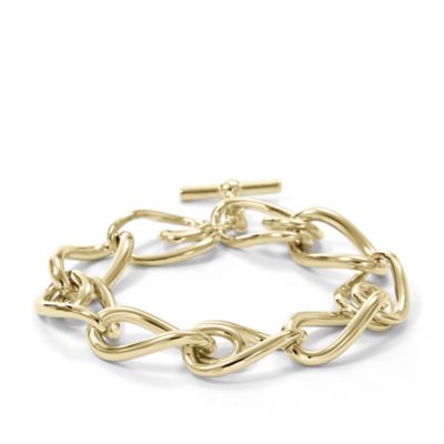 JF00605 - Loop Link Bracelet – Gold-Tone