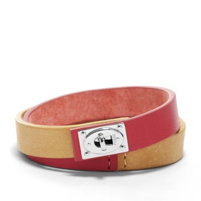 JF00631 - Two Tone Double Wrap - Pink and Tan