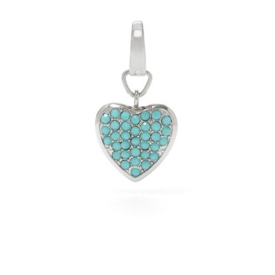 JF00655 - Heart Charm - Turquoise