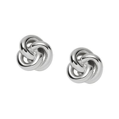 UPC 796483167575 product image for Fossil Knot Studs Jf01363040 Earrings - JF01363040-WSI | upcitemdb.com