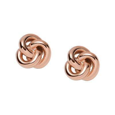 UPC 796483167582 product image for Fossil Knot Studs Jf01364791 Earrings - JF01364791-WSI | upcitemdb.com