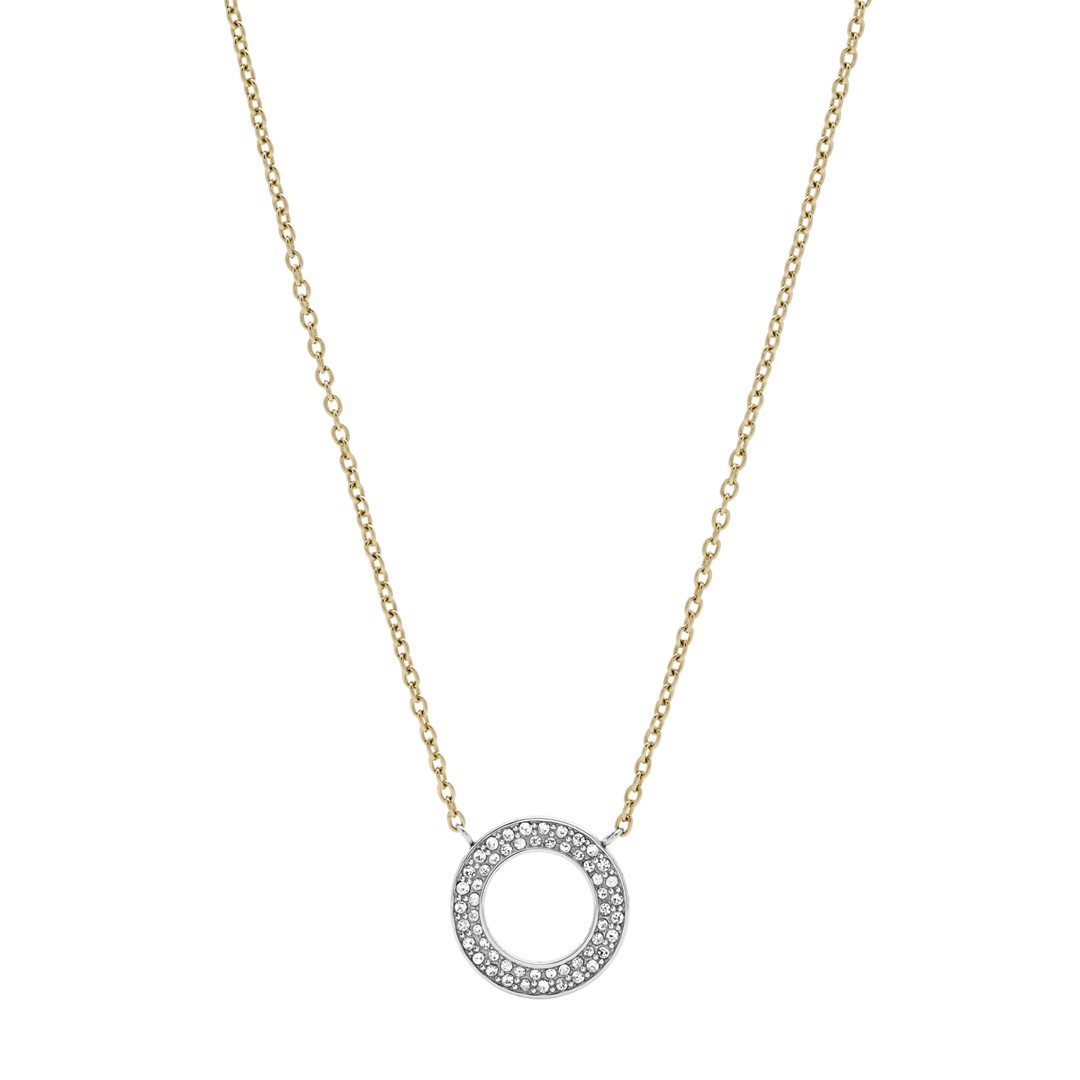 Fossil Two-Tone Steel And Glitz Pendant Jf03283998 jewelry - JF03283998-WSI Fossil Two-Tone Steel And Glitz Pendant Jf03283998 jewelry - JF03283998-WSI