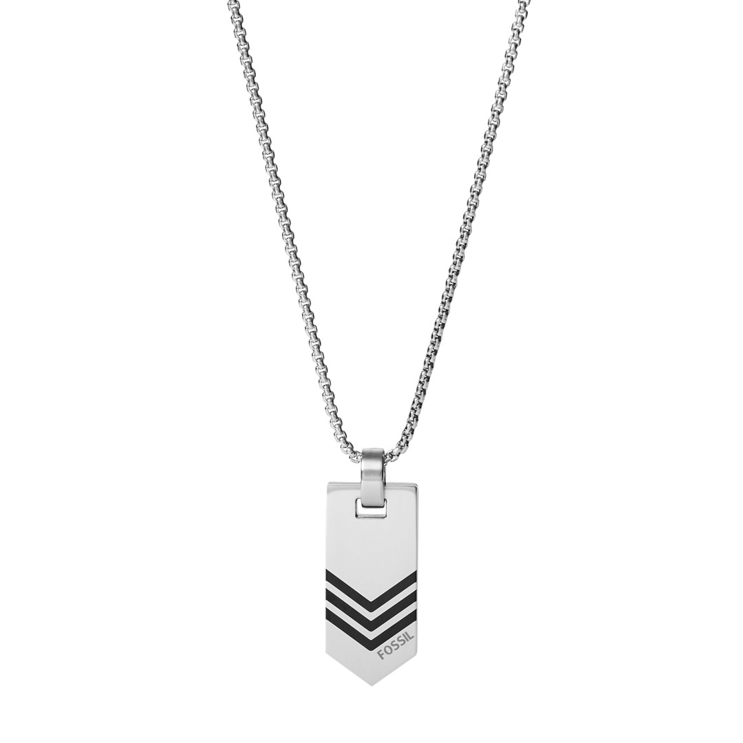 Fossil Stainless Steel Pendant Necklace Jf03394040 jewelry SILVER- JF03394040-WSI Fossil Stainless Steel Pendant Necklace Jf03394040 jewelry SILVER- JF03394040-WSI