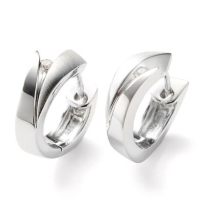 JF14723 - Round Huggie Earring