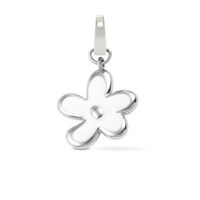 JF84247 - White Flower Charm
