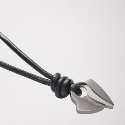 JF84273 - Split Arrow Head Necklace