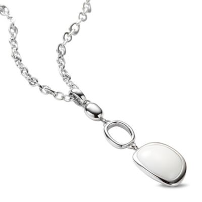 JF84852 - White Pendant Necklace