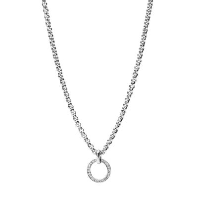 JF86216 - Glitz Loop Charm Starter Necklace