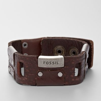 JF86972 - Leather Cuff - Brown