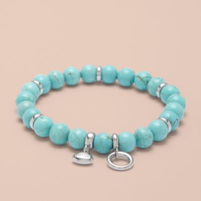 Fossil Stainless Steel Charm Bracelet