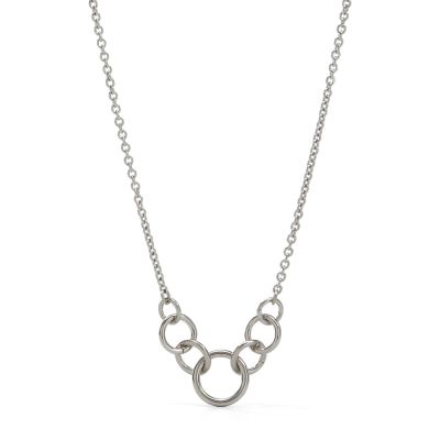 JF87863 - Stainless Steel Charm Necklace