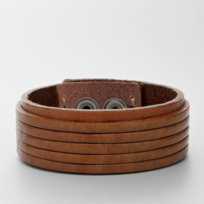 JF88086 - Leather Cuff - Brown