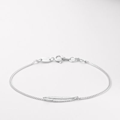 JFS00004 - Sterling Feather Bracelet