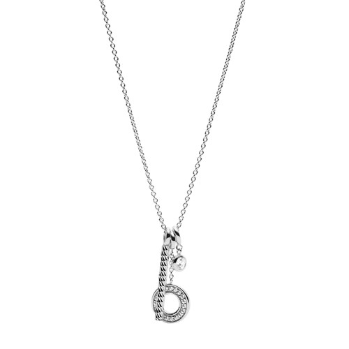 Fossil Trio Pendant Sterling Silver Necklace jewelry JFS00476040 Fossil Trio Pendant Sterling Silver Necklace jewelry JFS00476040