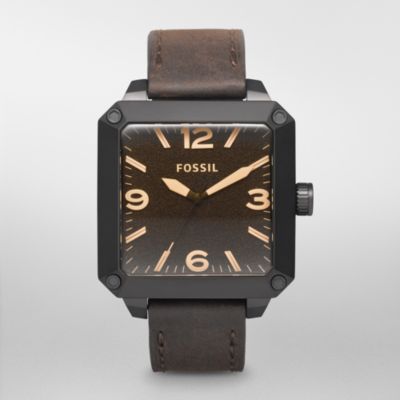 Fossil Allen Leather Watch - Brown