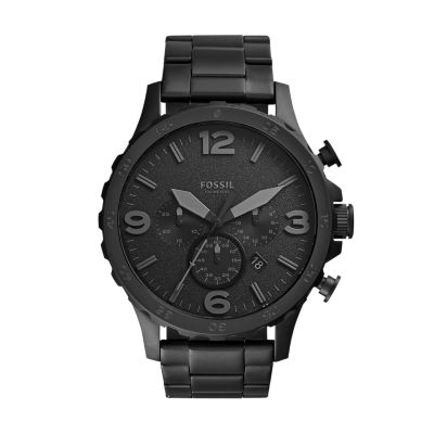 JR1401 - Nate Chronograph Stainless Steel Watch - Black