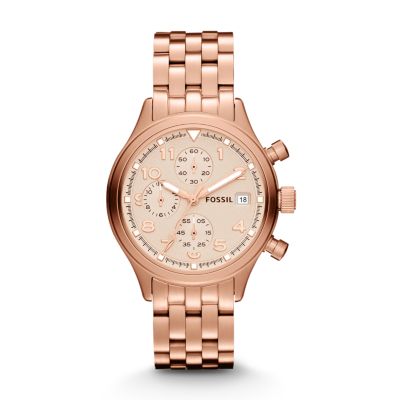 JR1435 - Compass Stainless Steel Watch – Rose