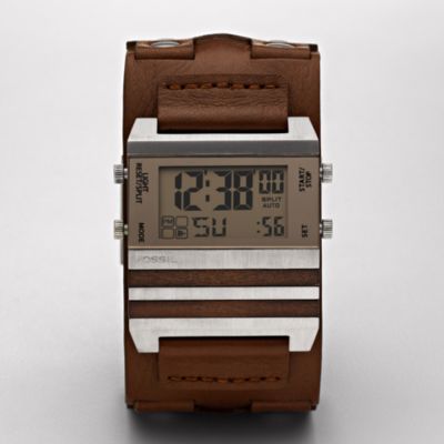 Fossil JR9748 Digital Silver Dial